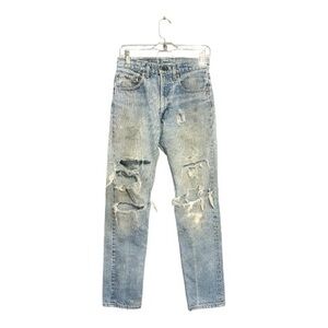 LEVI’S 505 Vintage Trashed Distressed Jeans